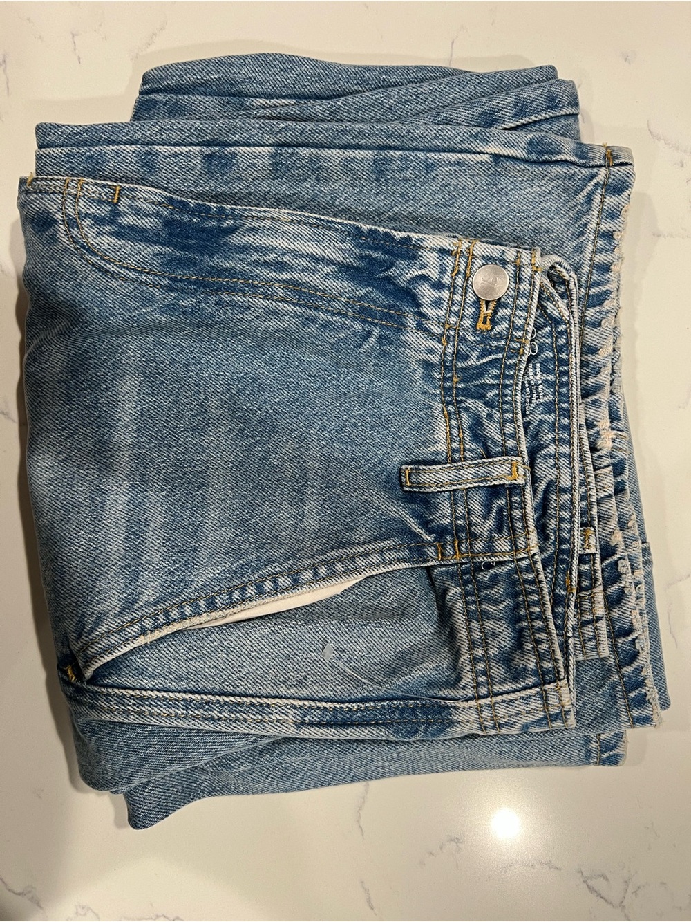 Pilcro Anthropologie Relaxed Wide Leg Light Wash Women's Jeans - Size 34” - Picture 11 of 16